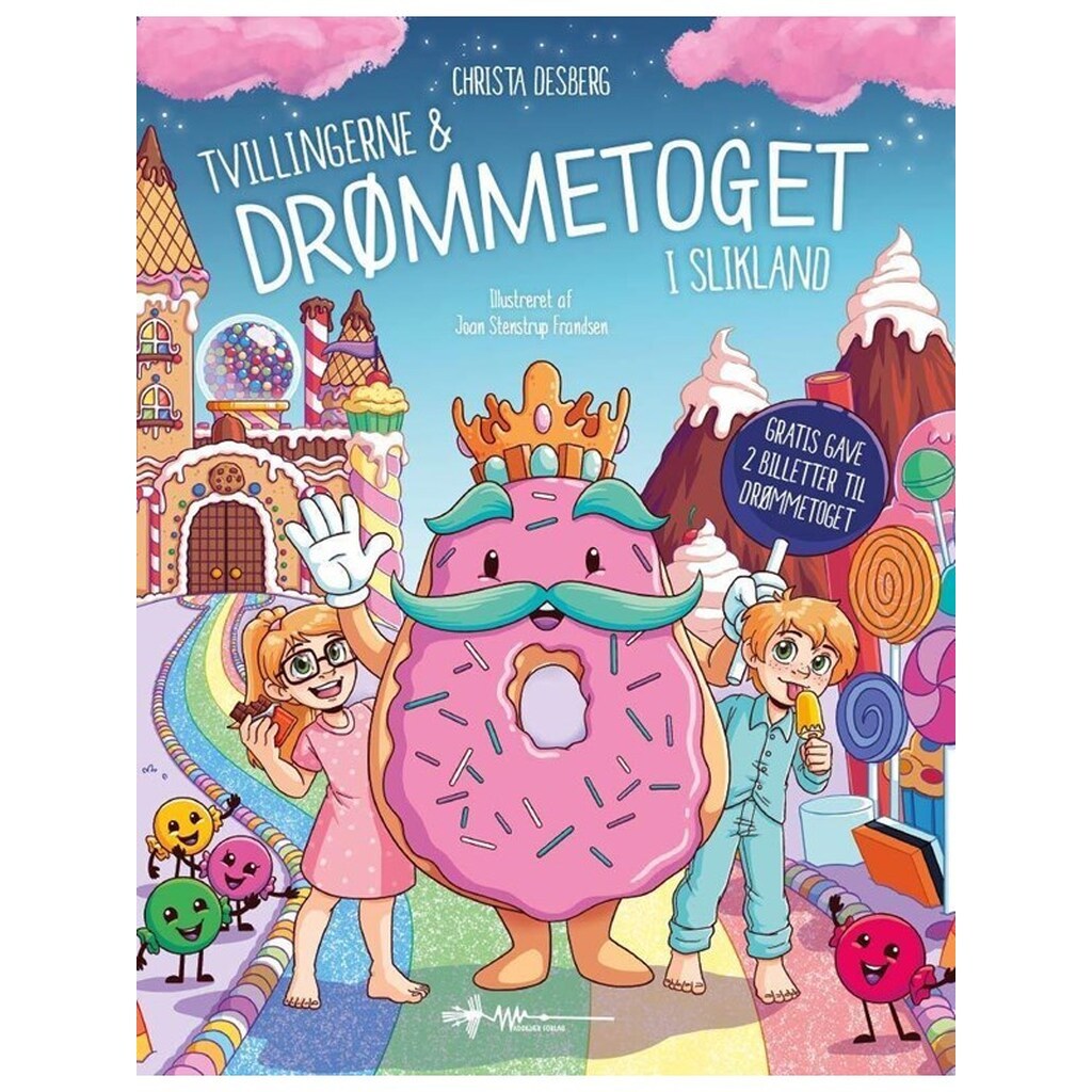 Tvillingerne og drømmetoget - Børnebog - hardback