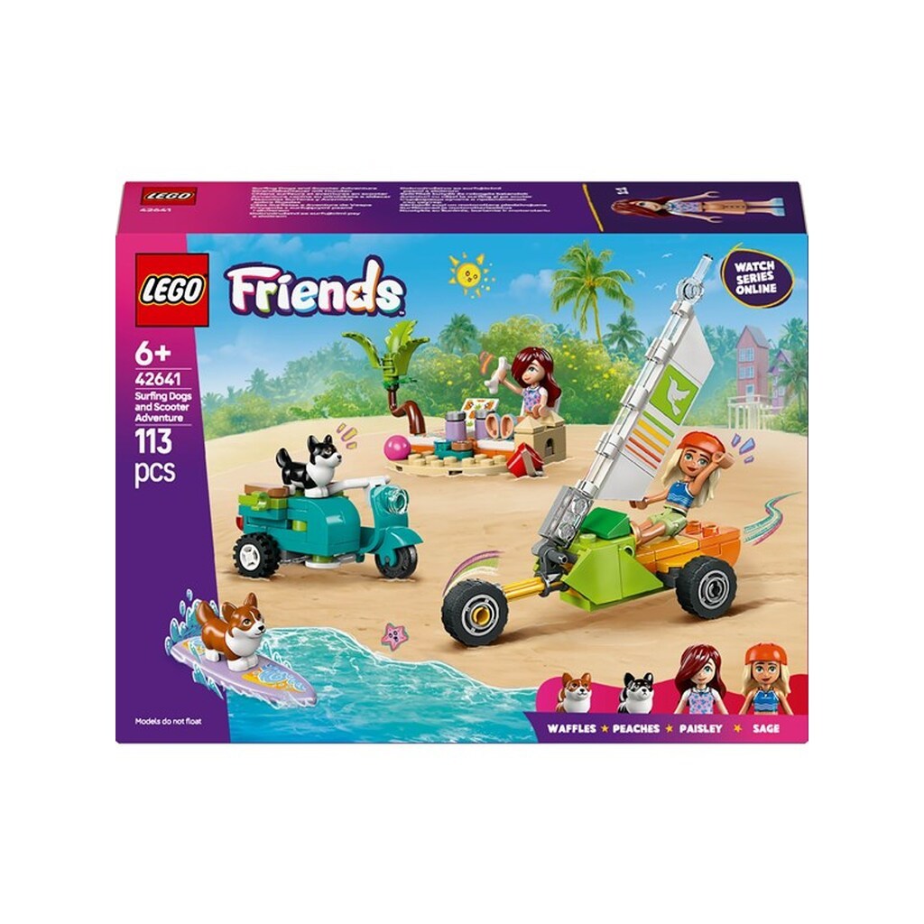 LEGO Friends 42641 Eventyr med surfende hunde og scooter