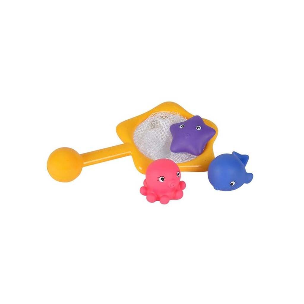 ABC Bath Animals with Landing Net 4dlg.