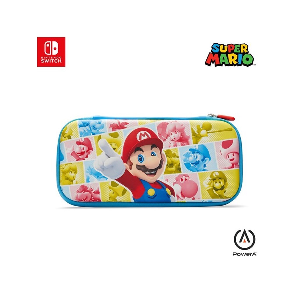 PowerA Slim Case til Nintendo Switch - OLED Model, Nintendo Switch, Nintendo Switch Lite - Mushroom Kingdom Reel