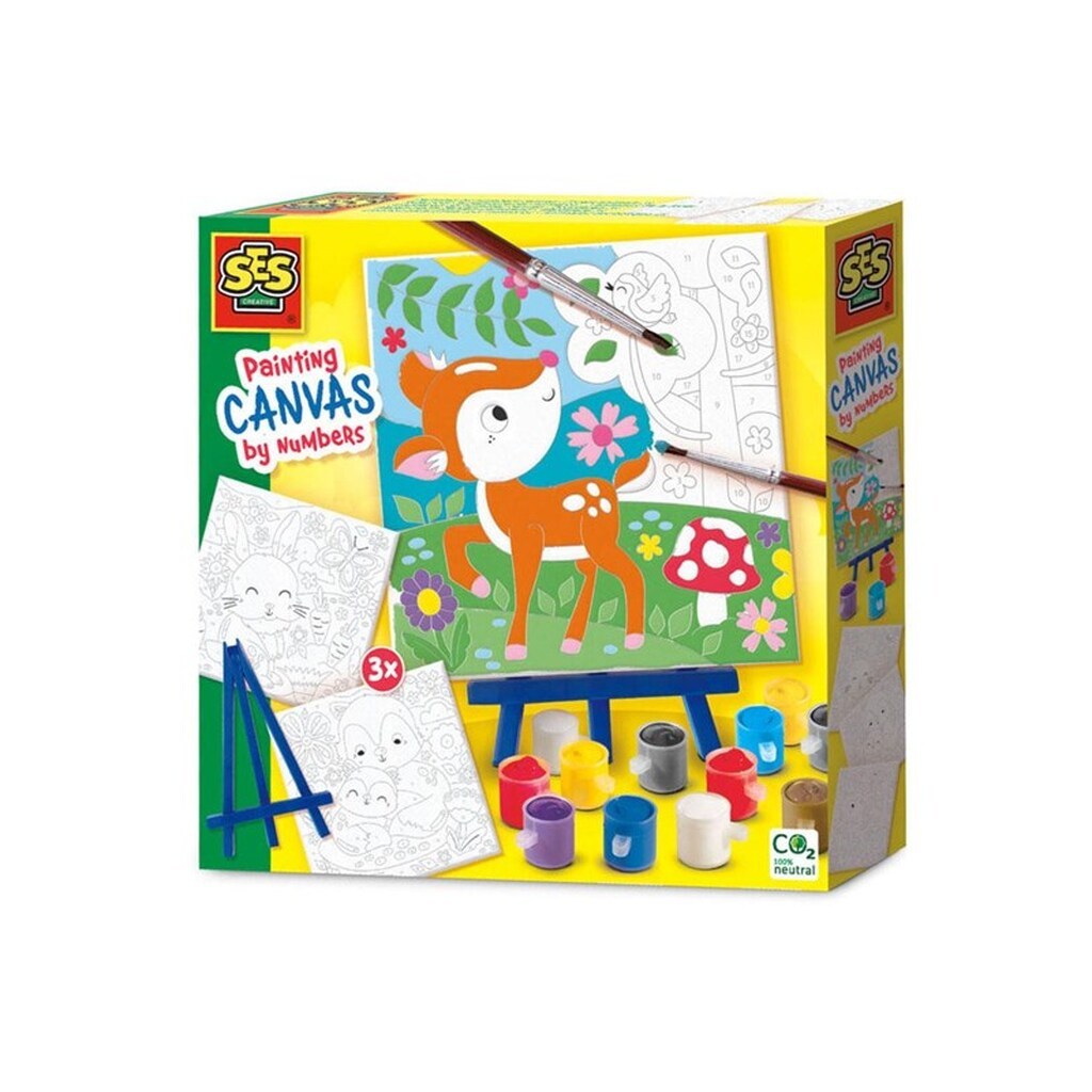 Painting by Numbers Canvas - Forest Animals