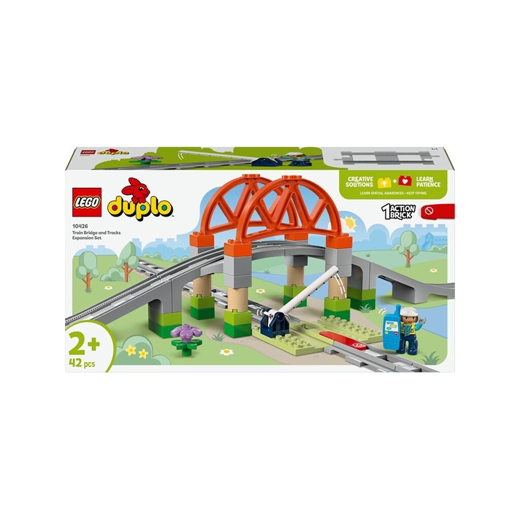 LEGO DUPLO 10426 Togbro og spor - udvidelsessæt