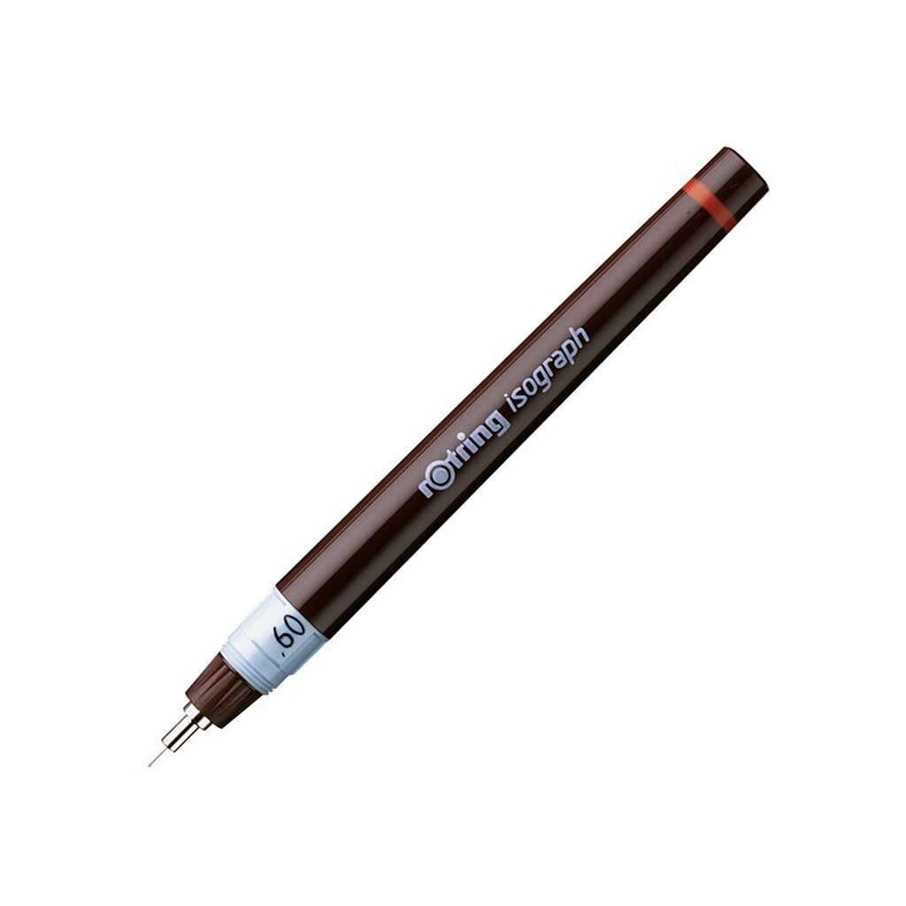 Rotring rOtring Isograph Teknisk Tegning Pen | 0,60 mm | Genopfyldelig fineliner pen