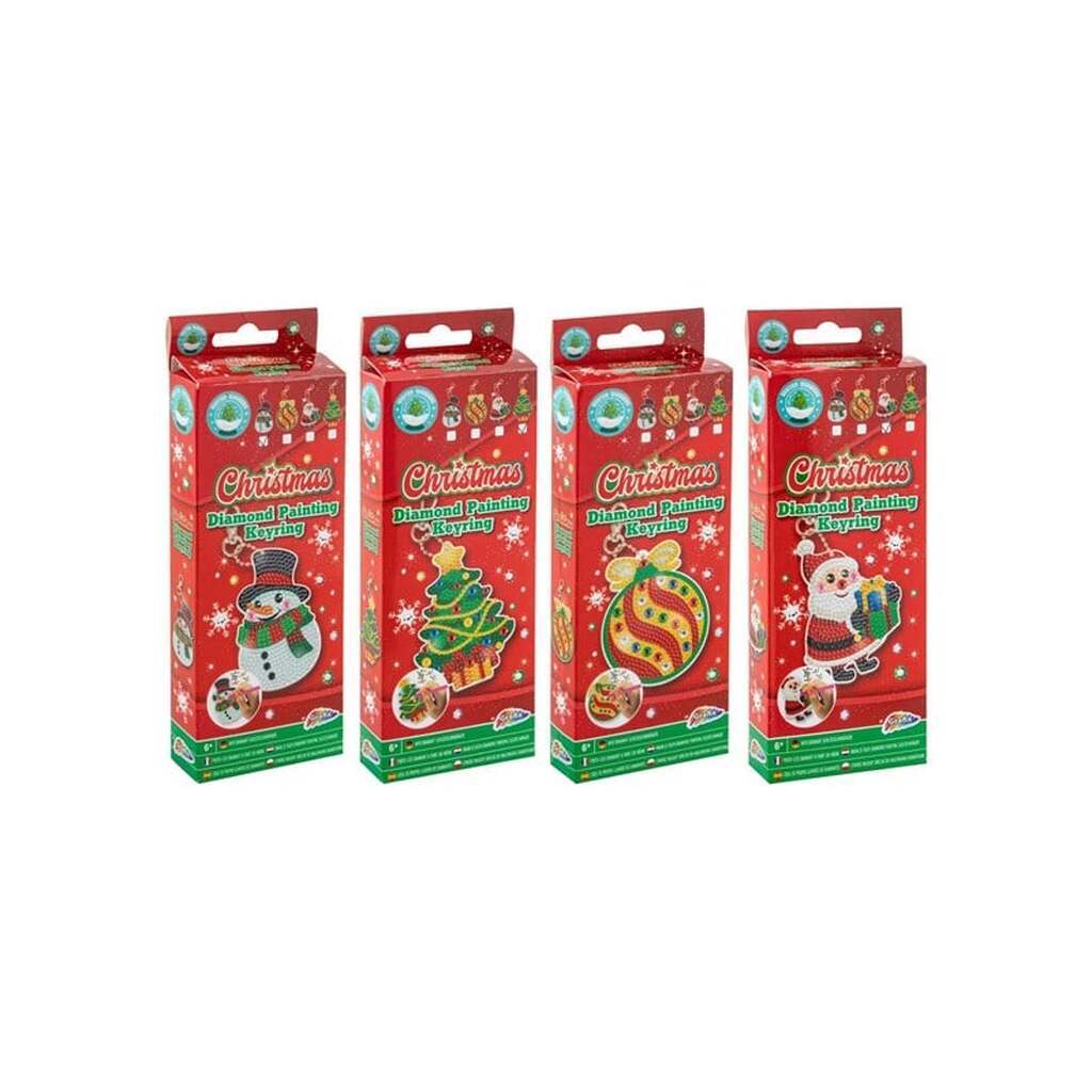 Grafix Make your own Diamond Painting Keychain Christmas - assorted