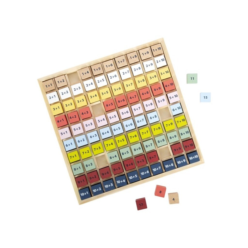 Small Foot - Wooden Calculator Board Addition Colo