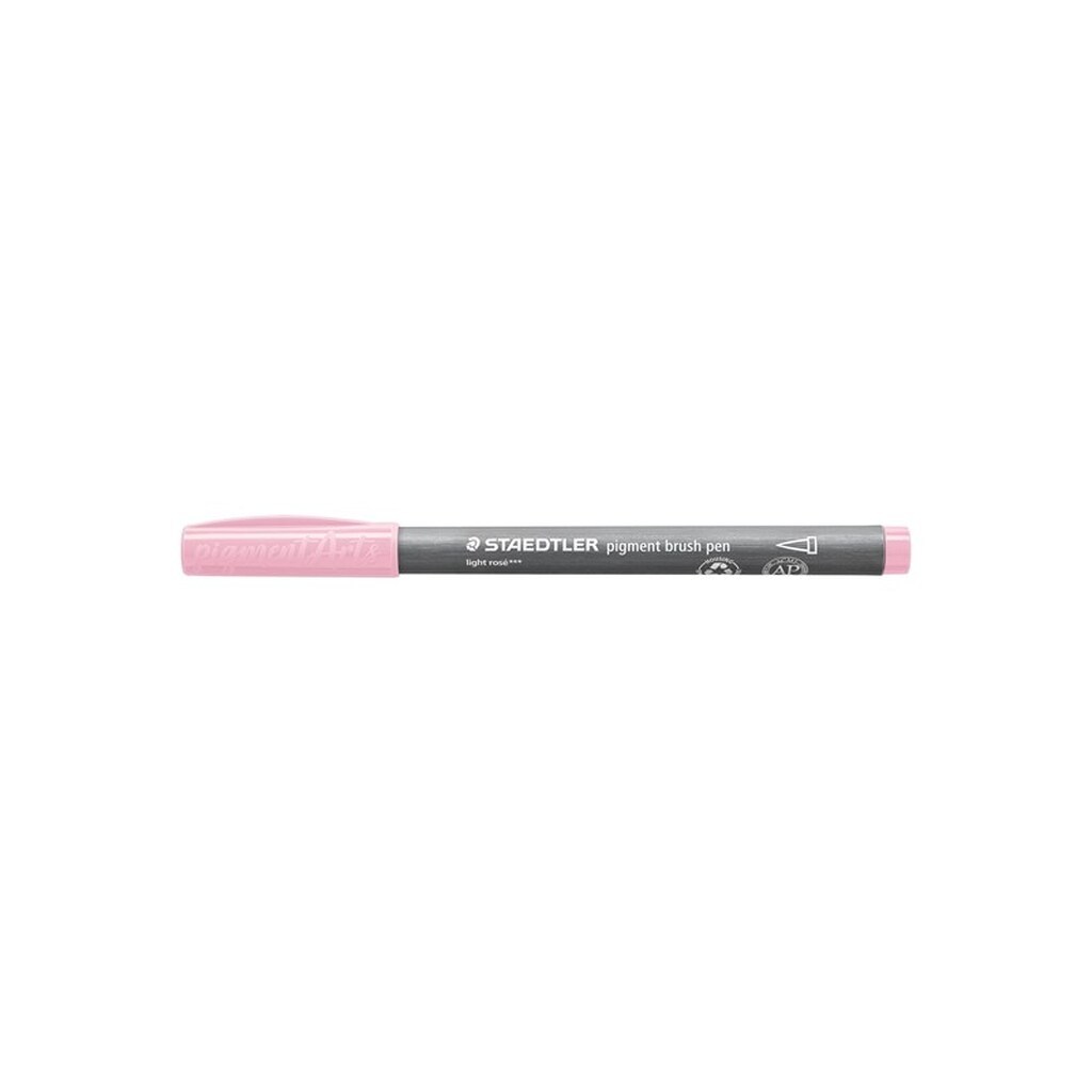 Staedtler BRUSH PIGMENT PEN, ÆSKE 10 STK, LYS ROSE