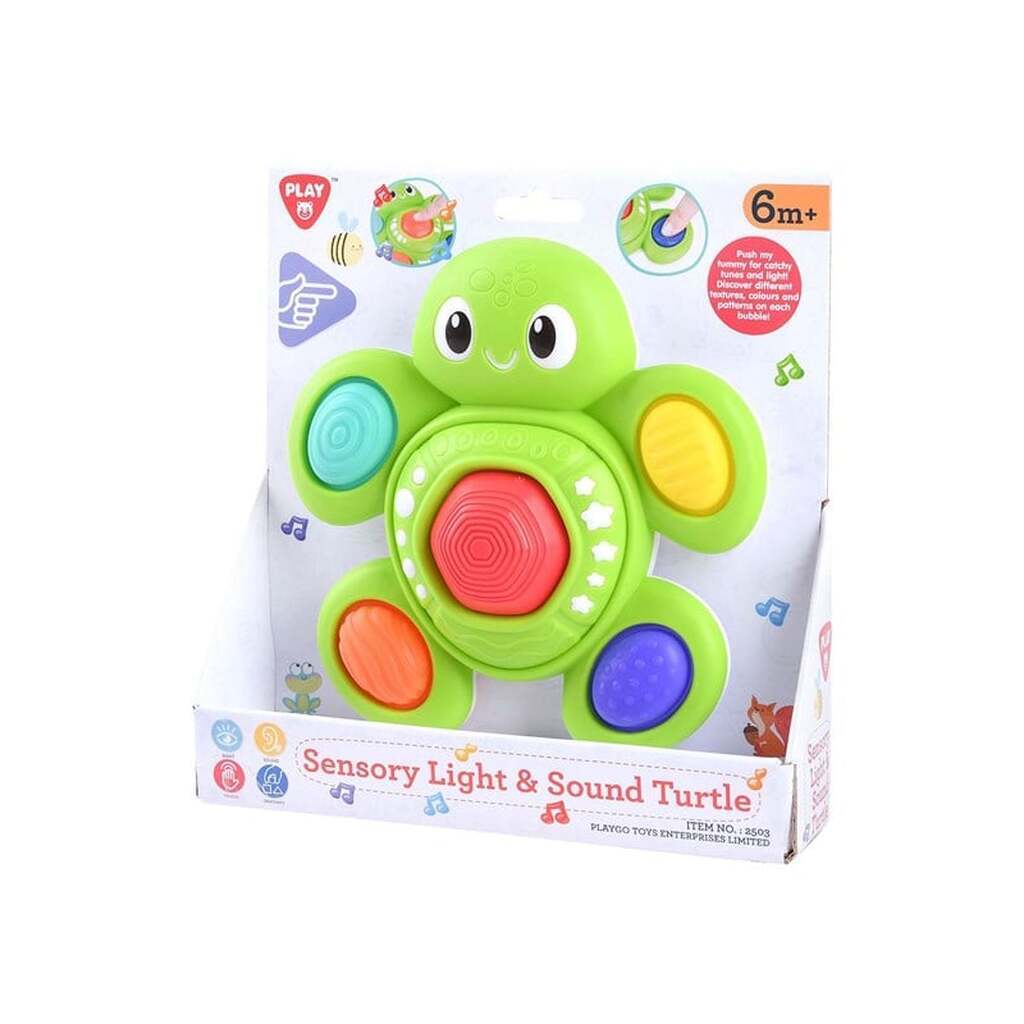 PLAY Baby Sensory Turtle with Light and Sound