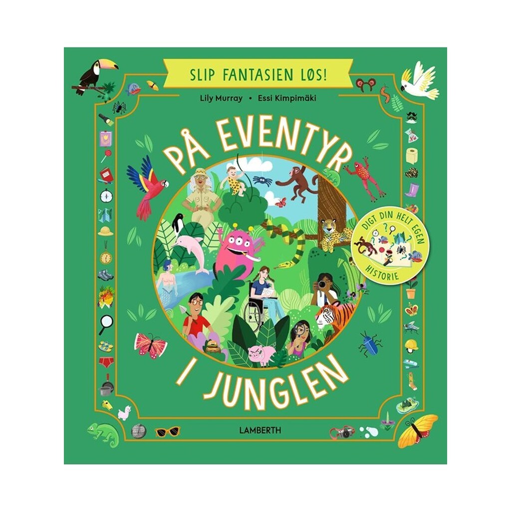 På eventyr i junglen - Børnebog - Hardcover