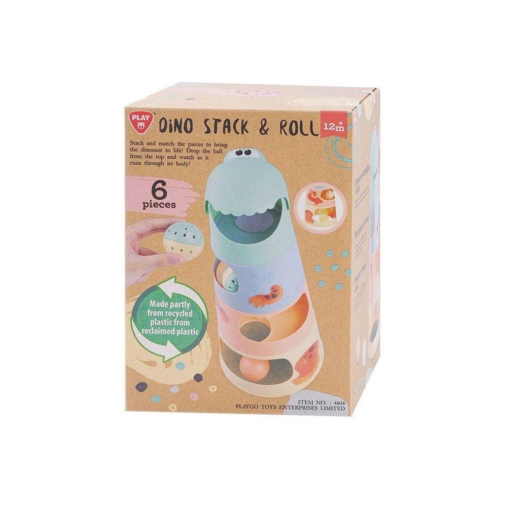 PLAY - Dino Stacking Tower with Balls 6 pcs.