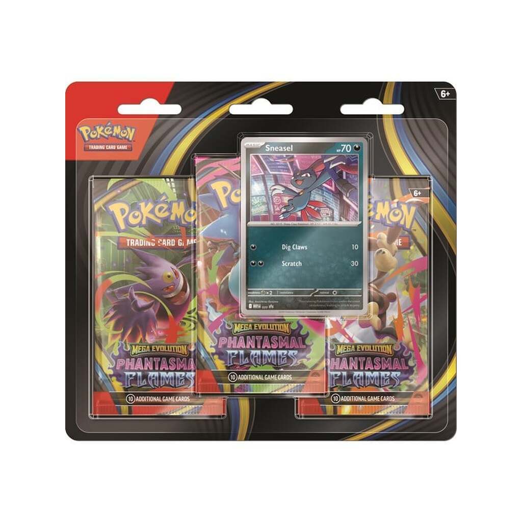 Pokemon TCG Phantasmal Flames 3 Booster Packs with Promo Card - Mega Evolution