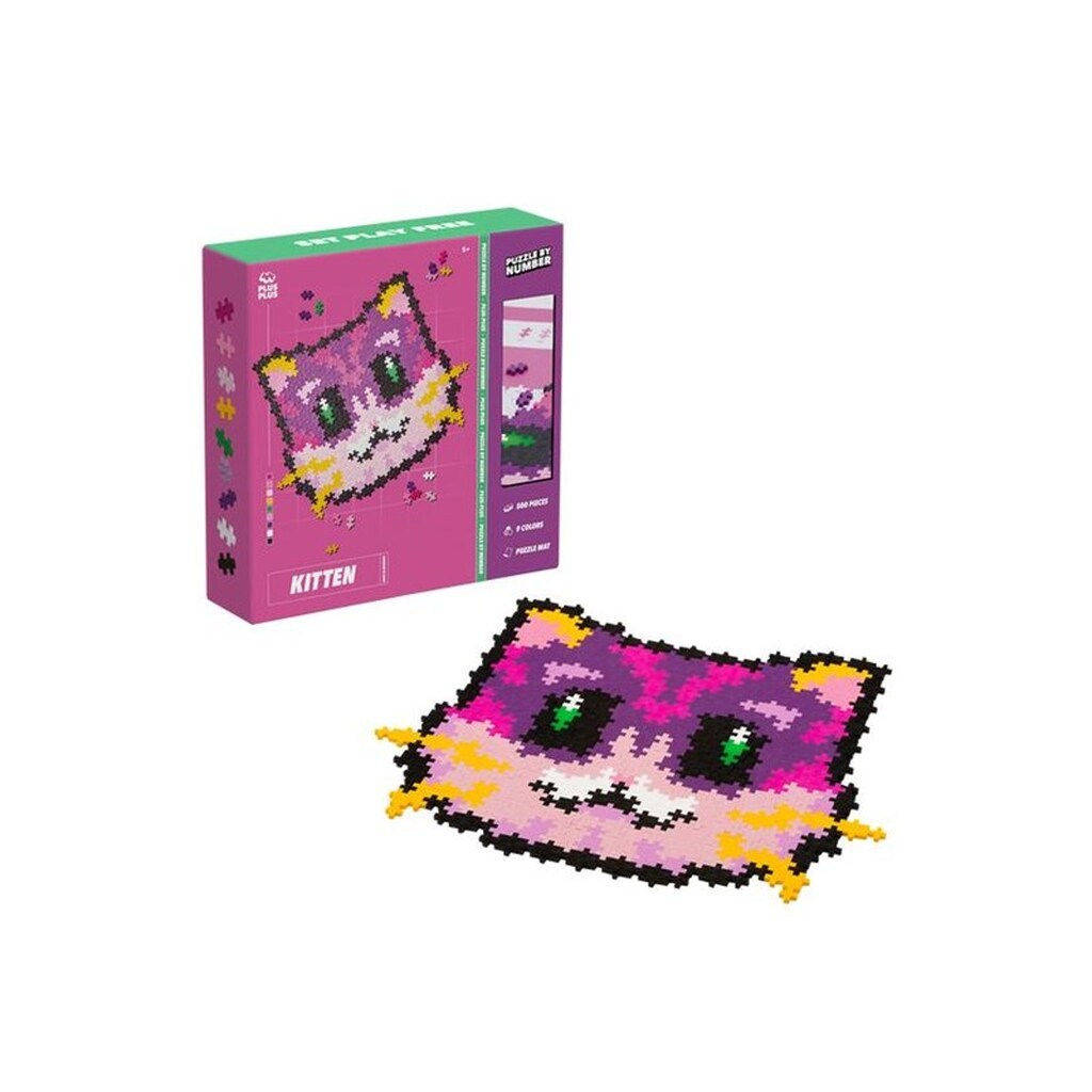Plus-Plus Puzzle By Number Kitten 500pcs