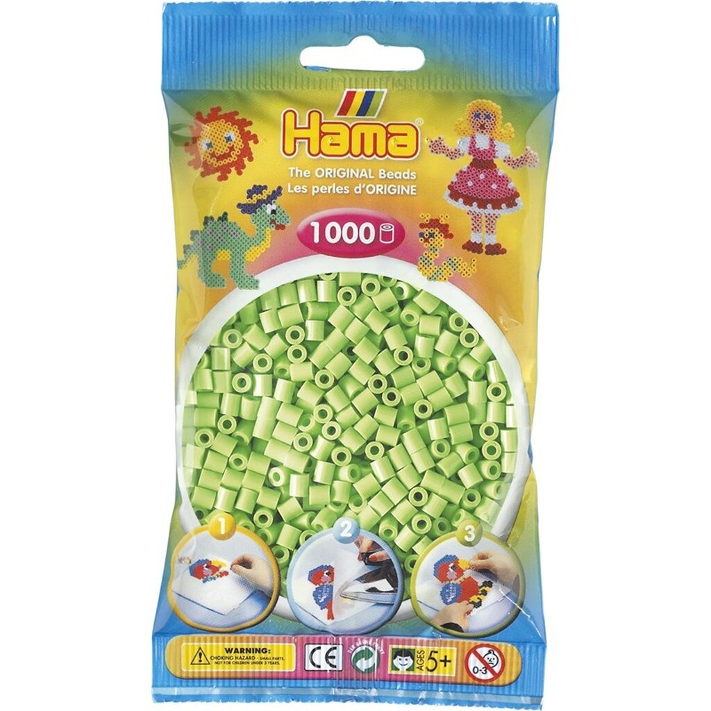 Hama Ironing beads-Green Pastel 1000 pcs