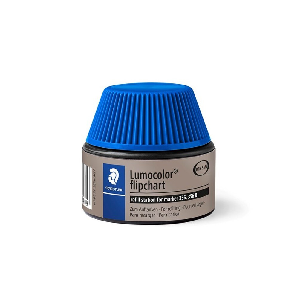 Staedtler REFILLSTATION  T LUMOCOLOR FLIP C-MARKER BLÅ, 4 STK