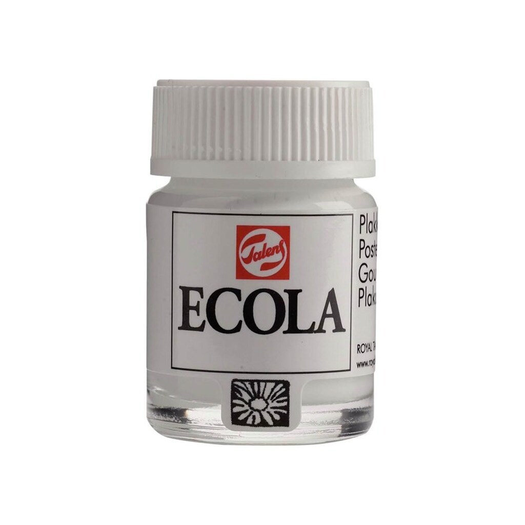 Bruynzeel - Ecola Poster Paint Bottle 16ml White 100