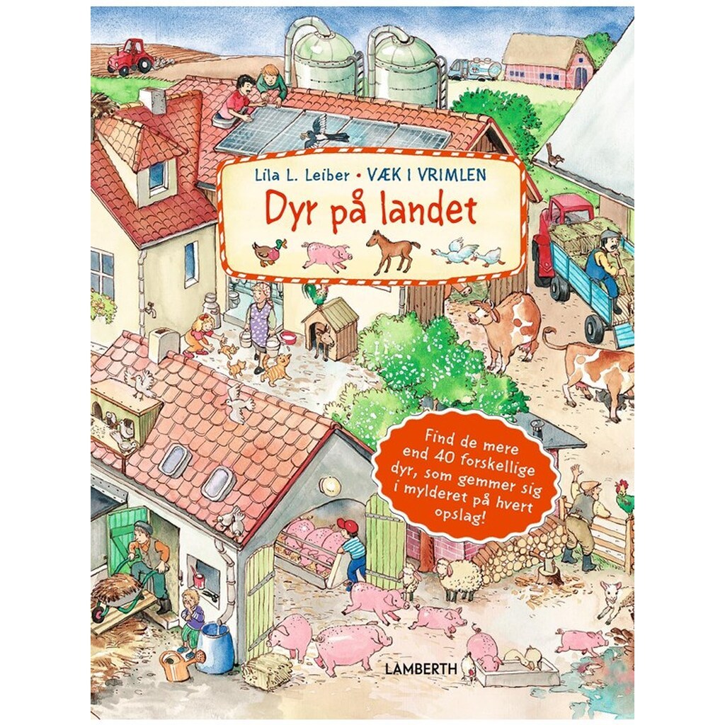 Dyr på landet - Børnebog - Papbog