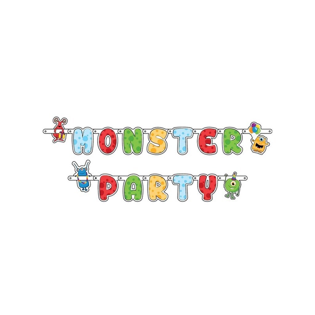 Haza Witbaard Letter Garland Monster Party