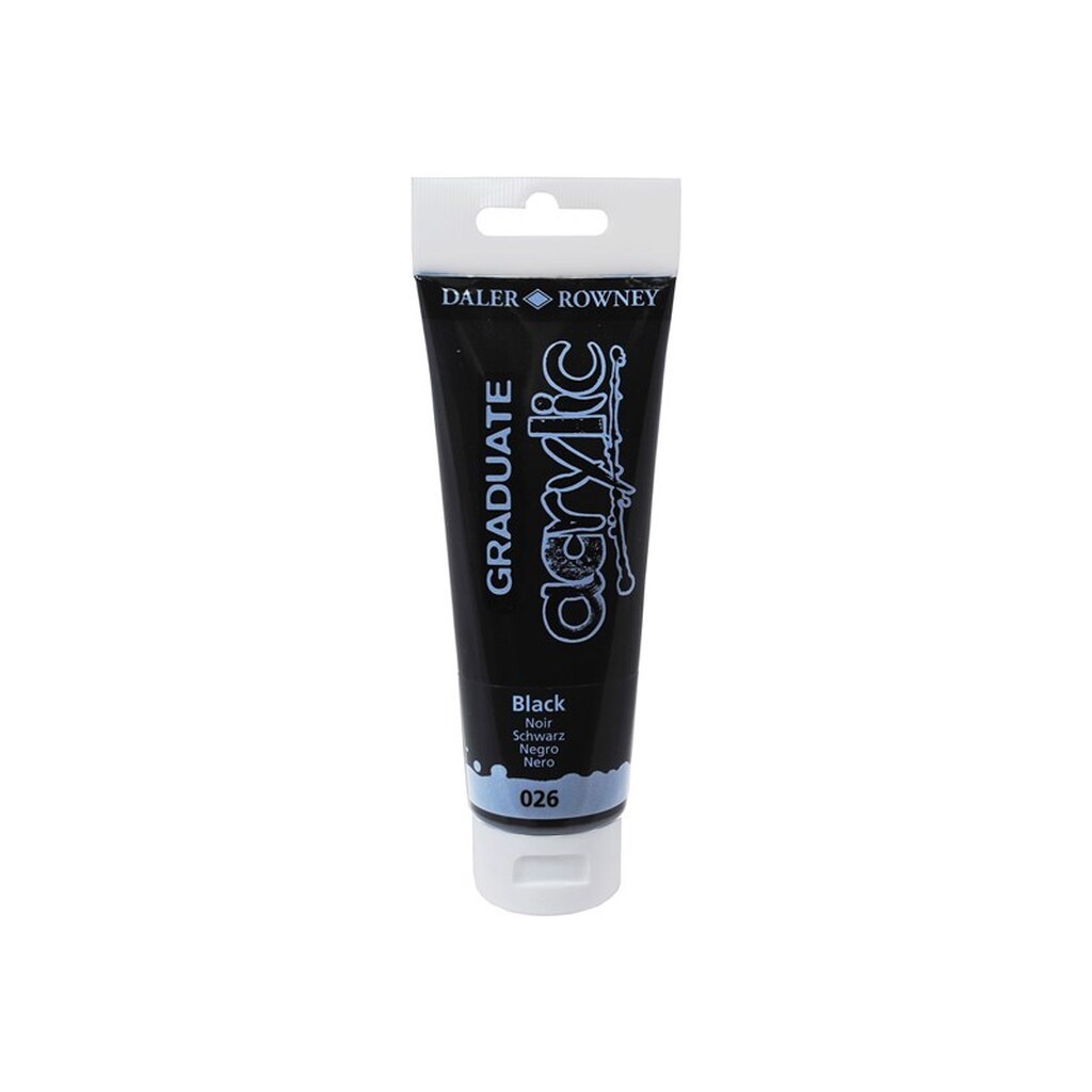 Daler-Rowney Graduate Acrylic 120 ml Black