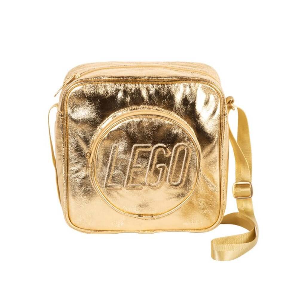 Euromic LEGO®BRICK crossbody GOLD 25x25 cm 8.5 L