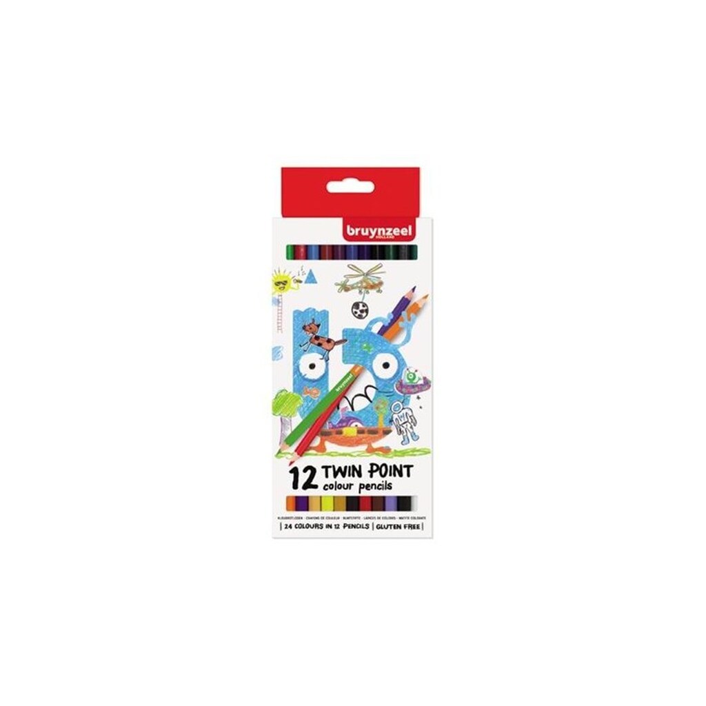 Bruynzeel Kids Twin Point Colored Pencils 12 pcs.