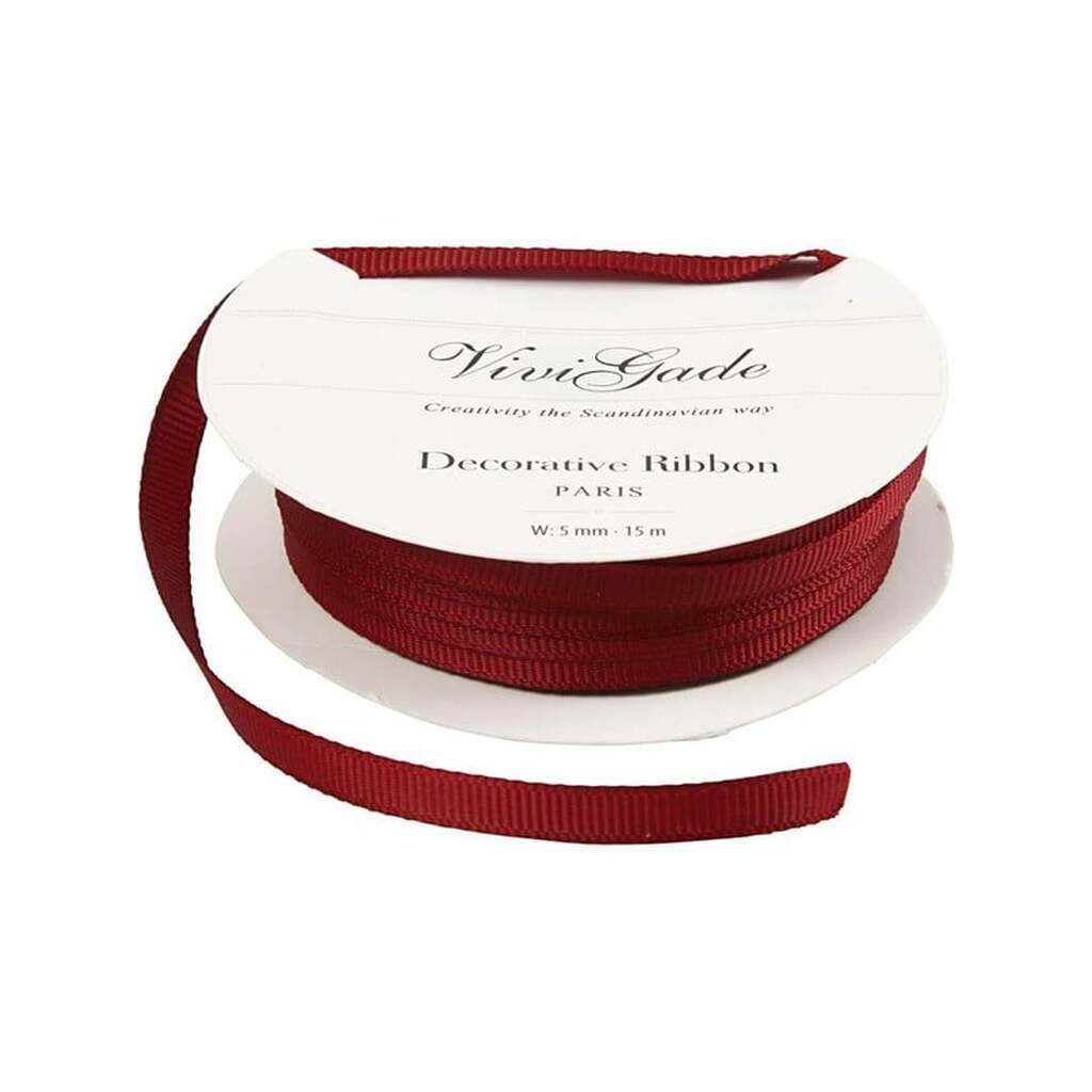 Creativ Company - Decoration Ribbon Red 15m
