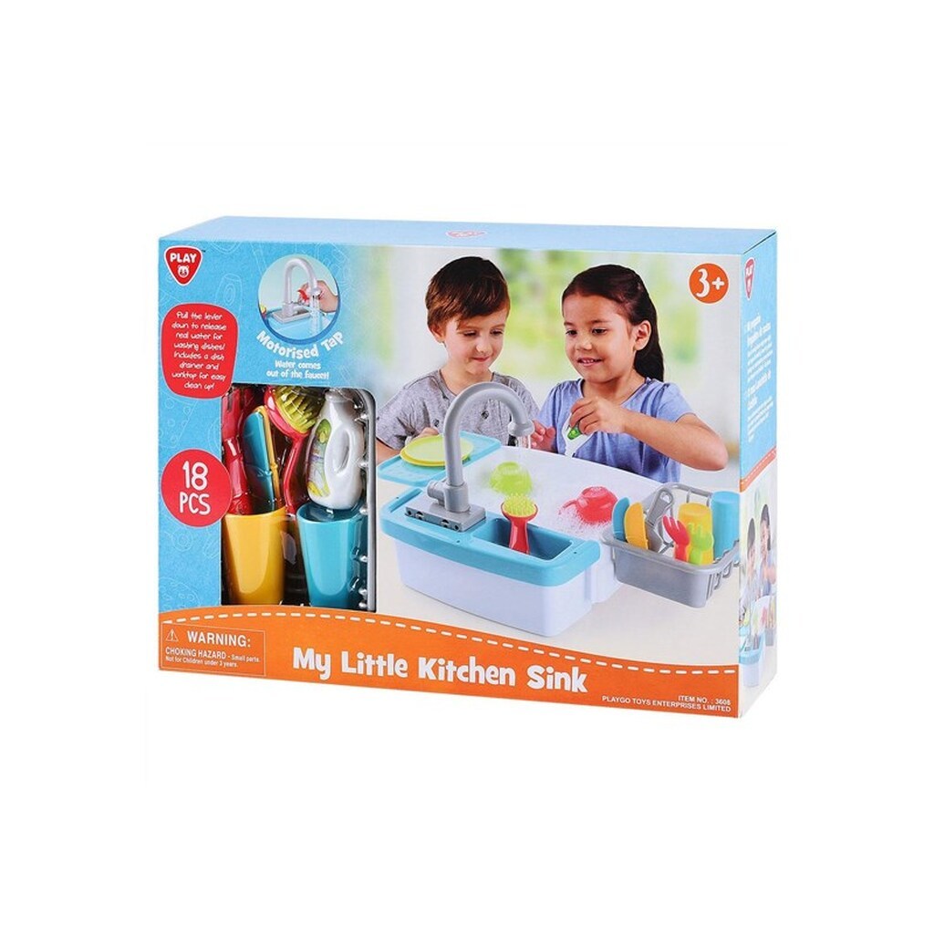 PLAY - Dishwashing Play Kitchen Playset 18pcs.