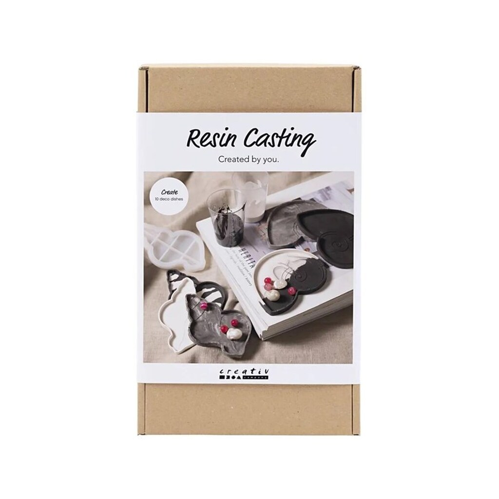 Creativ Company Craft Kit Resin Casting Conch - Black/White