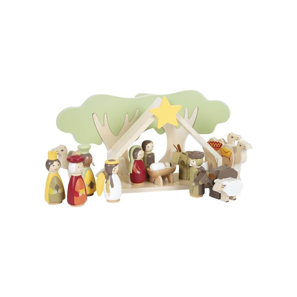 Small Foot - Wooden Christmas Crib Playset