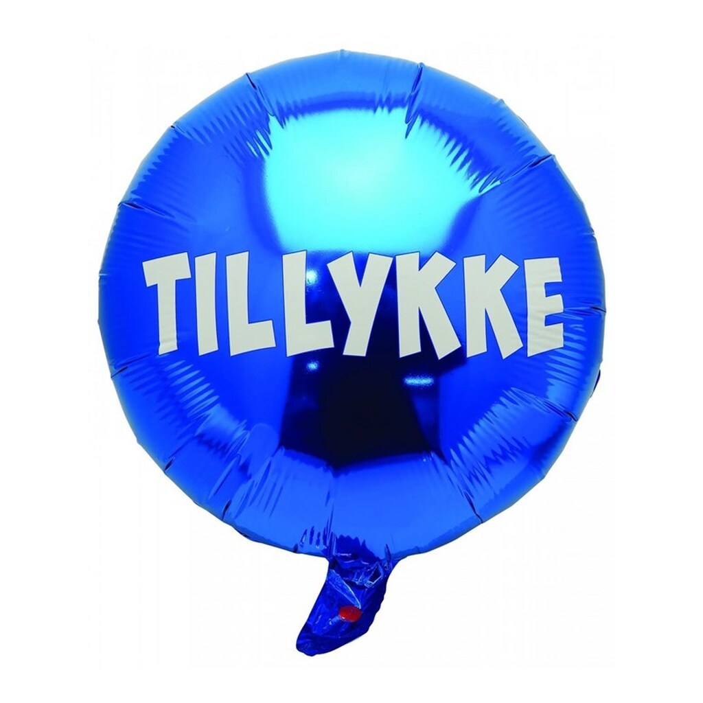 SCANSEASON Folieballon 35 cm. Blå/Tillykke