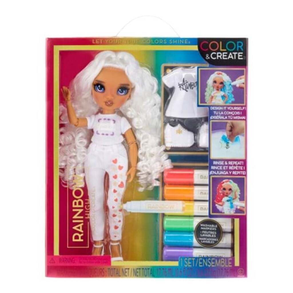 Rainbow High Color &amp; Create Fashiondukke - Lilla Øjne