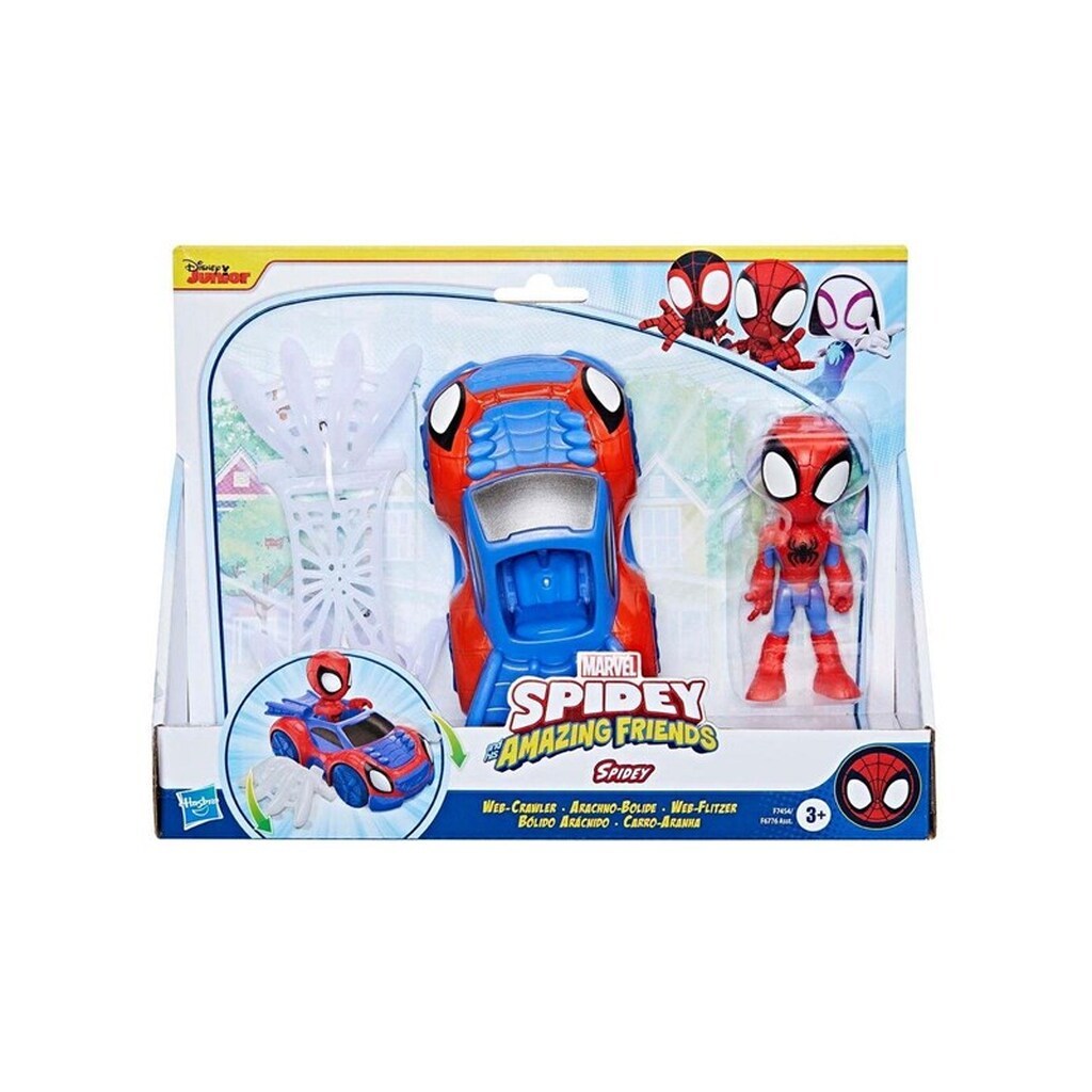 Spidey and His Amazing Friends Vehicle &amp; 10 cm Spidey