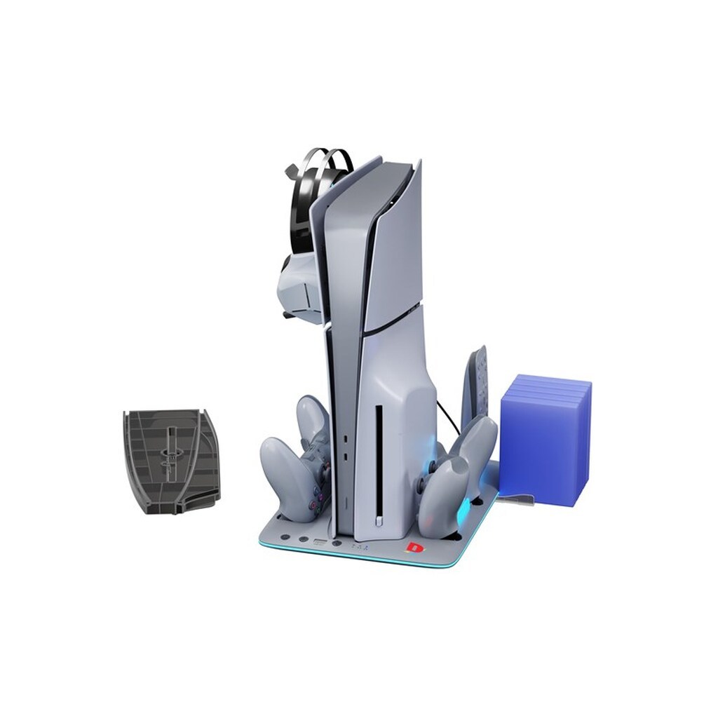 iMP TECH DLX+LED Multi Function Charge and Cool Stand - 30th Anniversary Limited Edition - Grey - Sony PlayStation 5