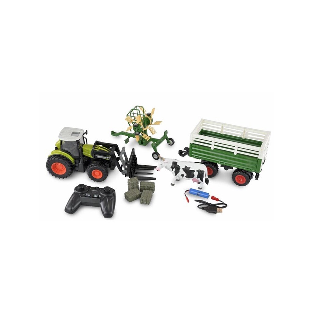 Amewi RC Tractor with XL Accessory Package 1:24 RTR Green