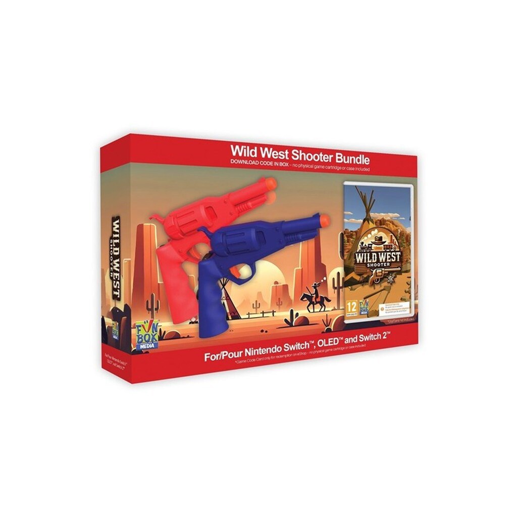 Wild West Shooter Game -Twin Wild West Shooter Revolvers Bundle (Code in a Box) - Nintendo Switch 2 - Skydespil