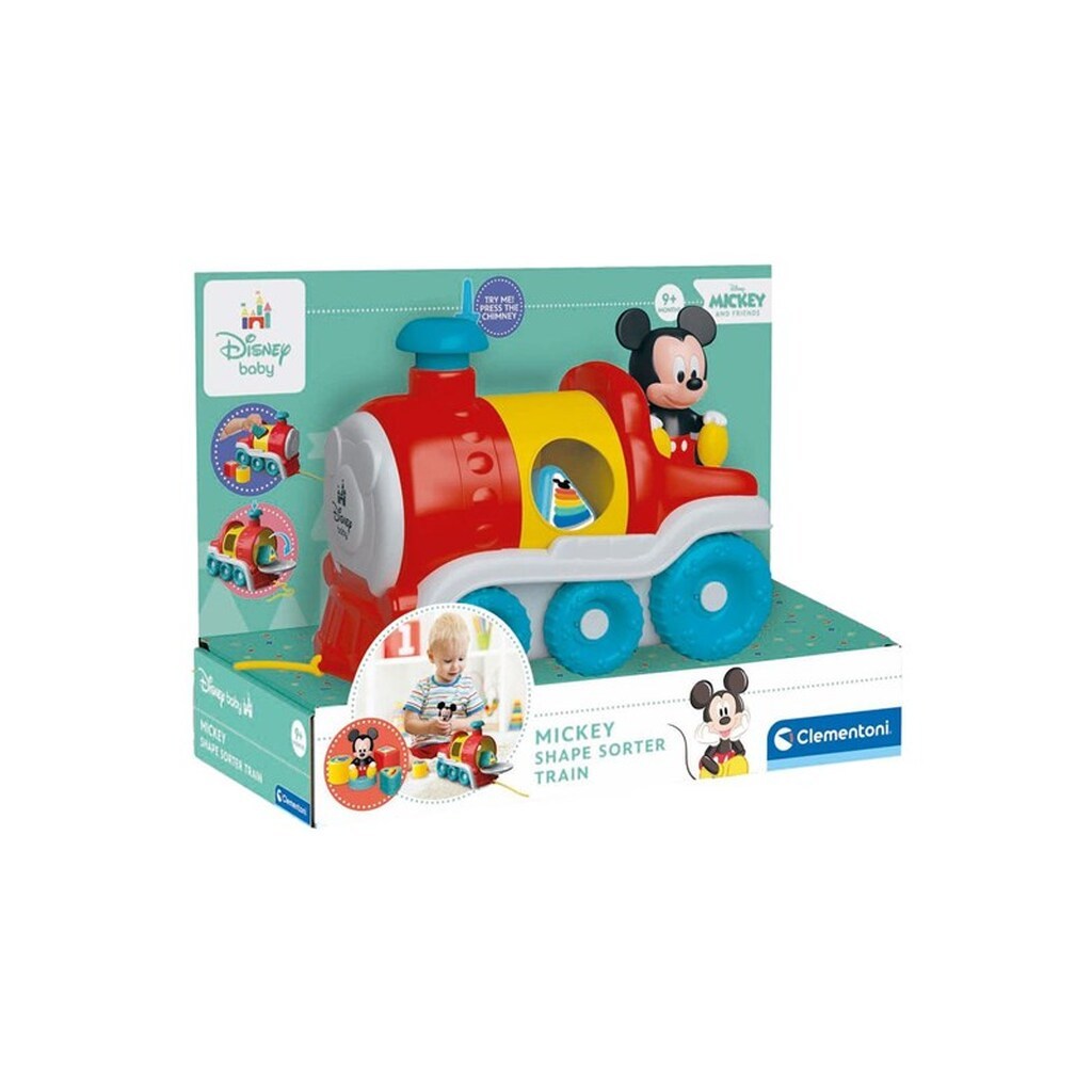 Clementoni Baby - Disney Shape Sorter Mickey Mouse Train 5pcs.