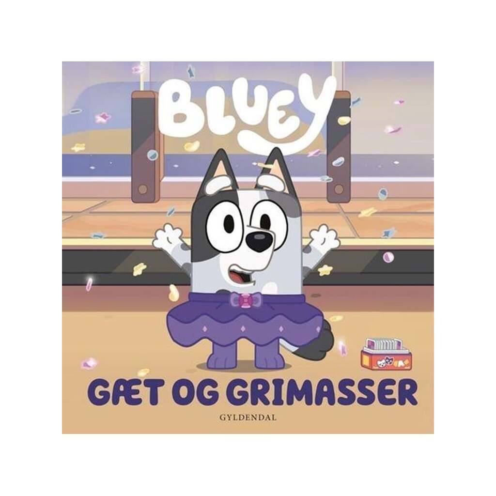 Bluey - Gæt og grimasser - Børnebog - Papbog