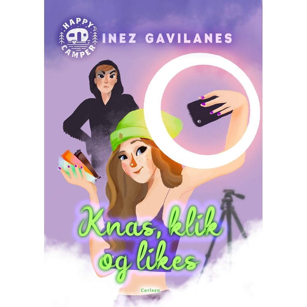 Happy Camper (3) - Knas klik og likes - Børnebog - Hardcover