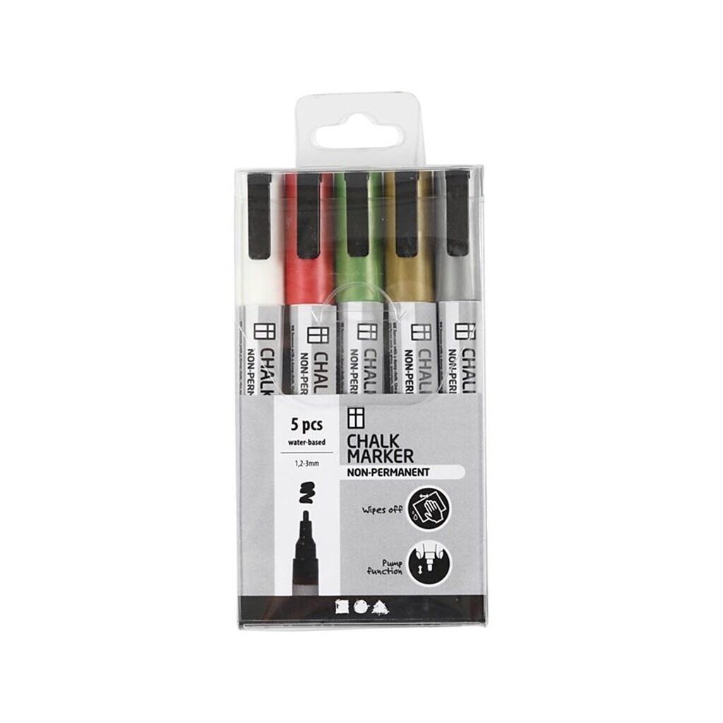 Creativ Company Chalk Markers Metallic Colors 5pcs
