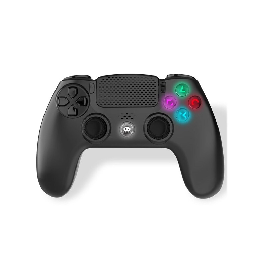 Freaks And Geeks Zwarte Draadloze Wireless Controller - LED - Wireless Controller - Sony PlayStation 4