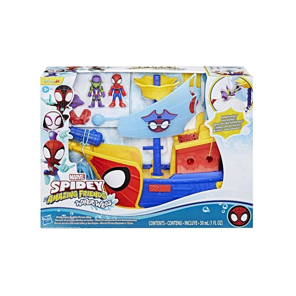 Spidey and His Amazing Friends Water-Webs Bubble Pirate Ship