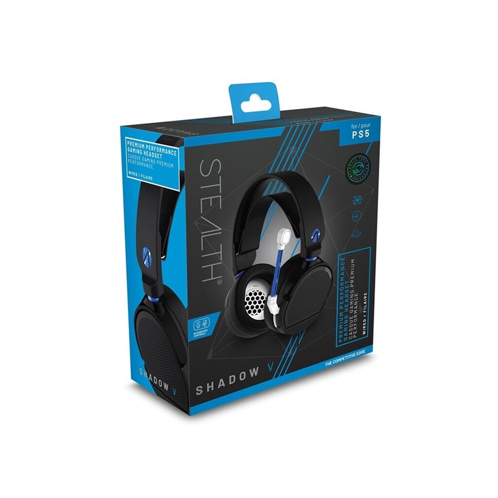 SONY DADC PS4/PS5 Stereo Gaming Headset - Shadow V Black - Wired Headset - Sony PlayStation 4