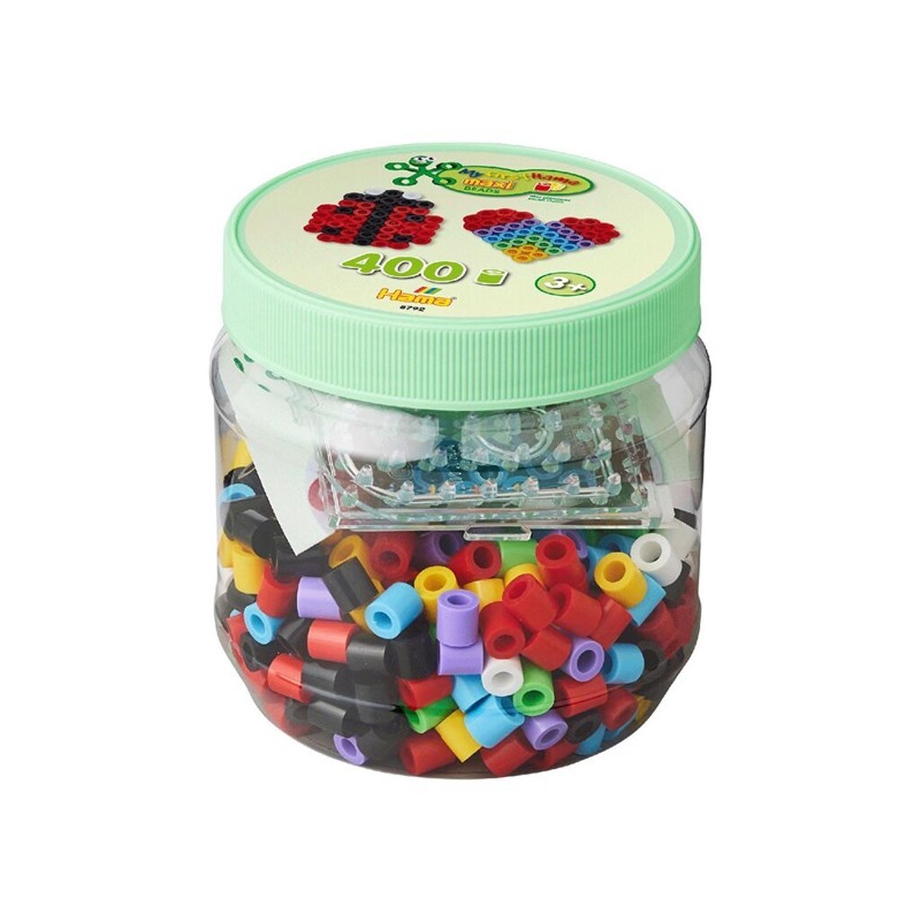 Hama Beads Set Maxi - Square and Heart 400 pcs