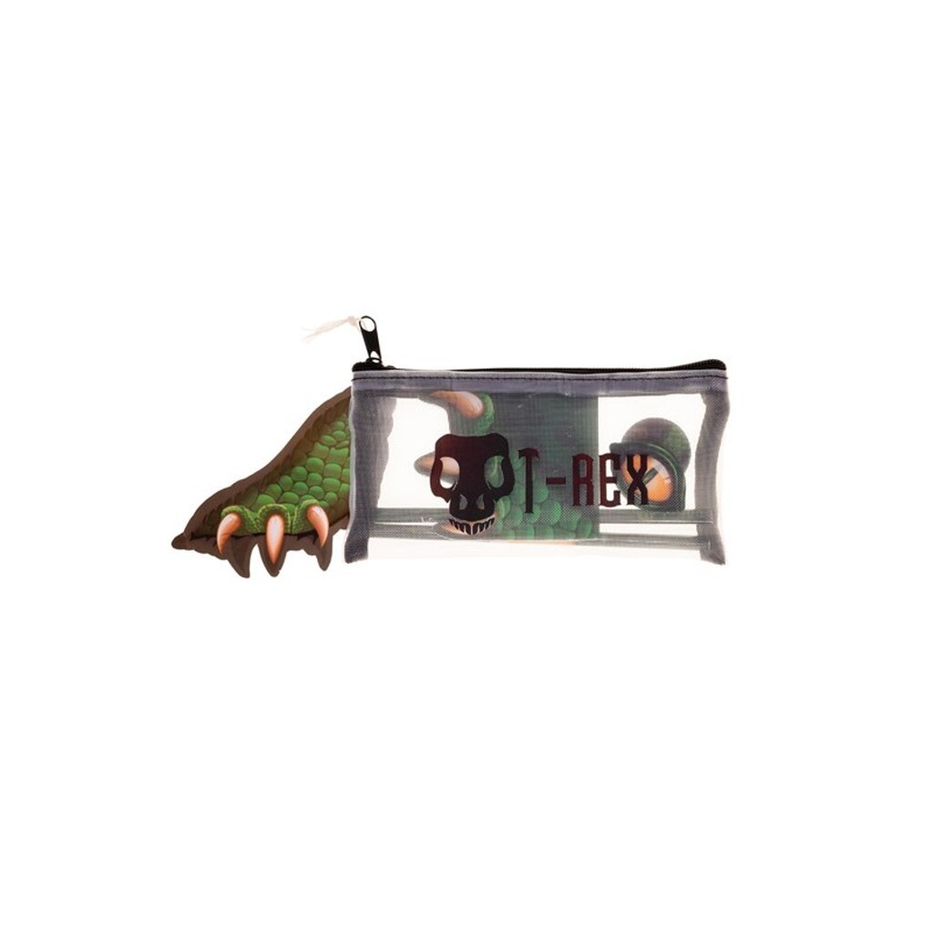 Euromic DINO T-REX Filled mesh pencil pouch w/station