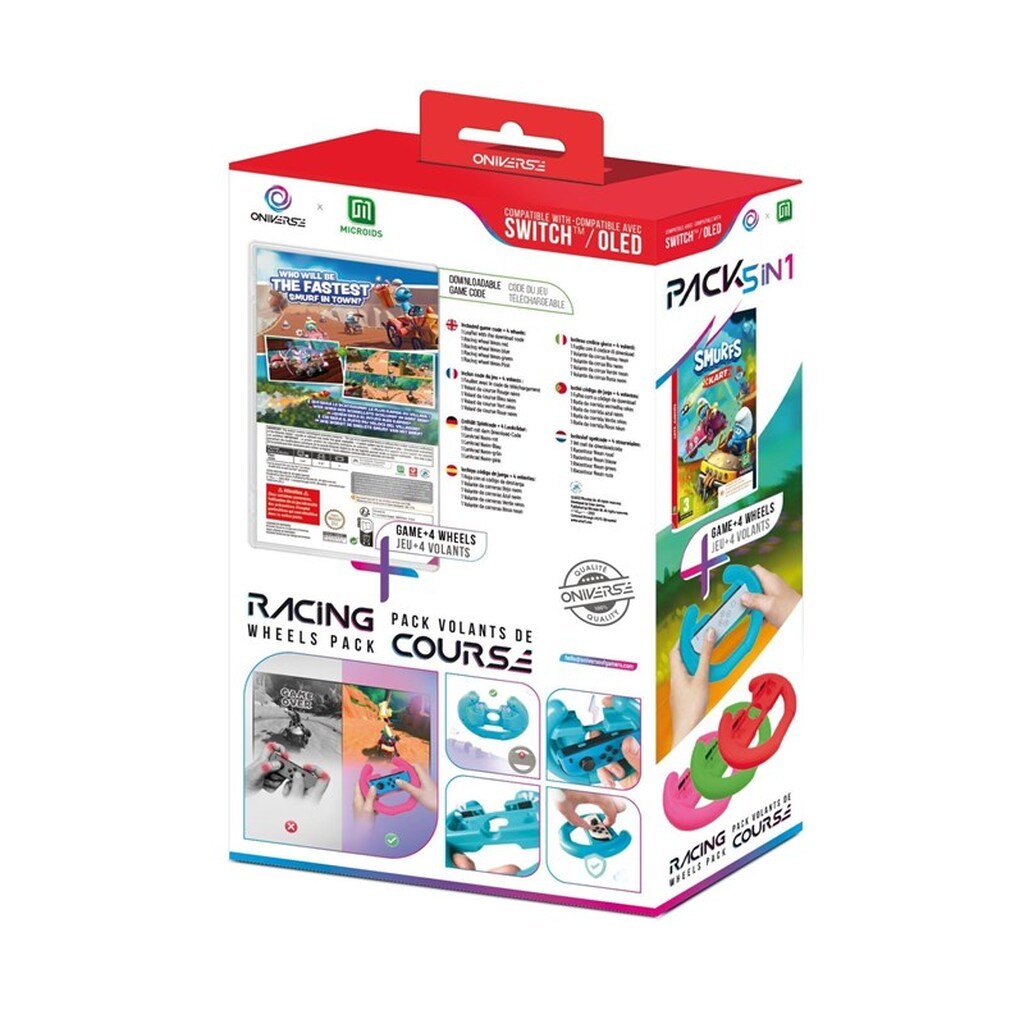 Oniverse 4 STEERING WHEELS + SMURF CART BUNDLE - Miscellaneous - Nintendo Switch