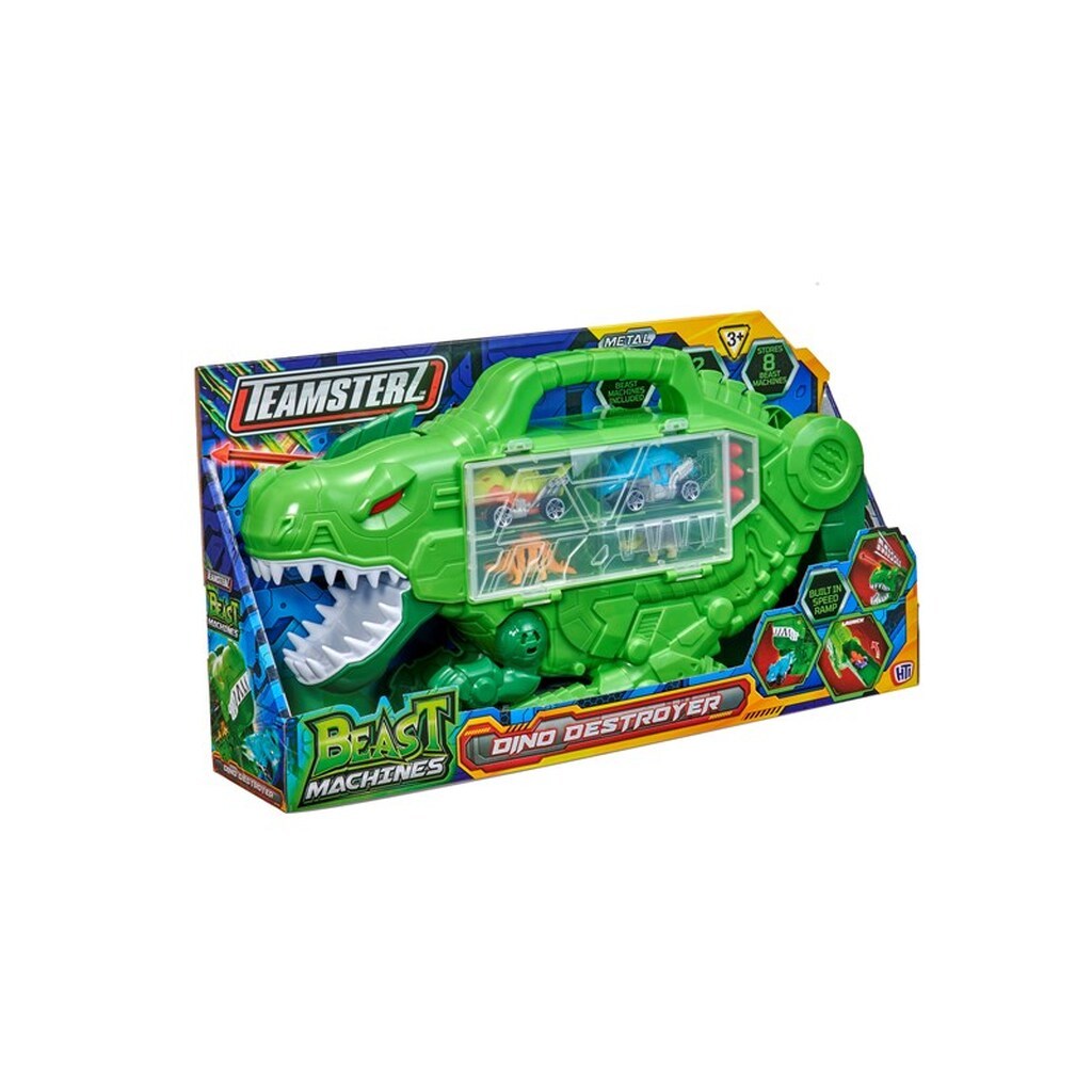 Teamsterz Beast Machines Dino Destroyer and toy ca
