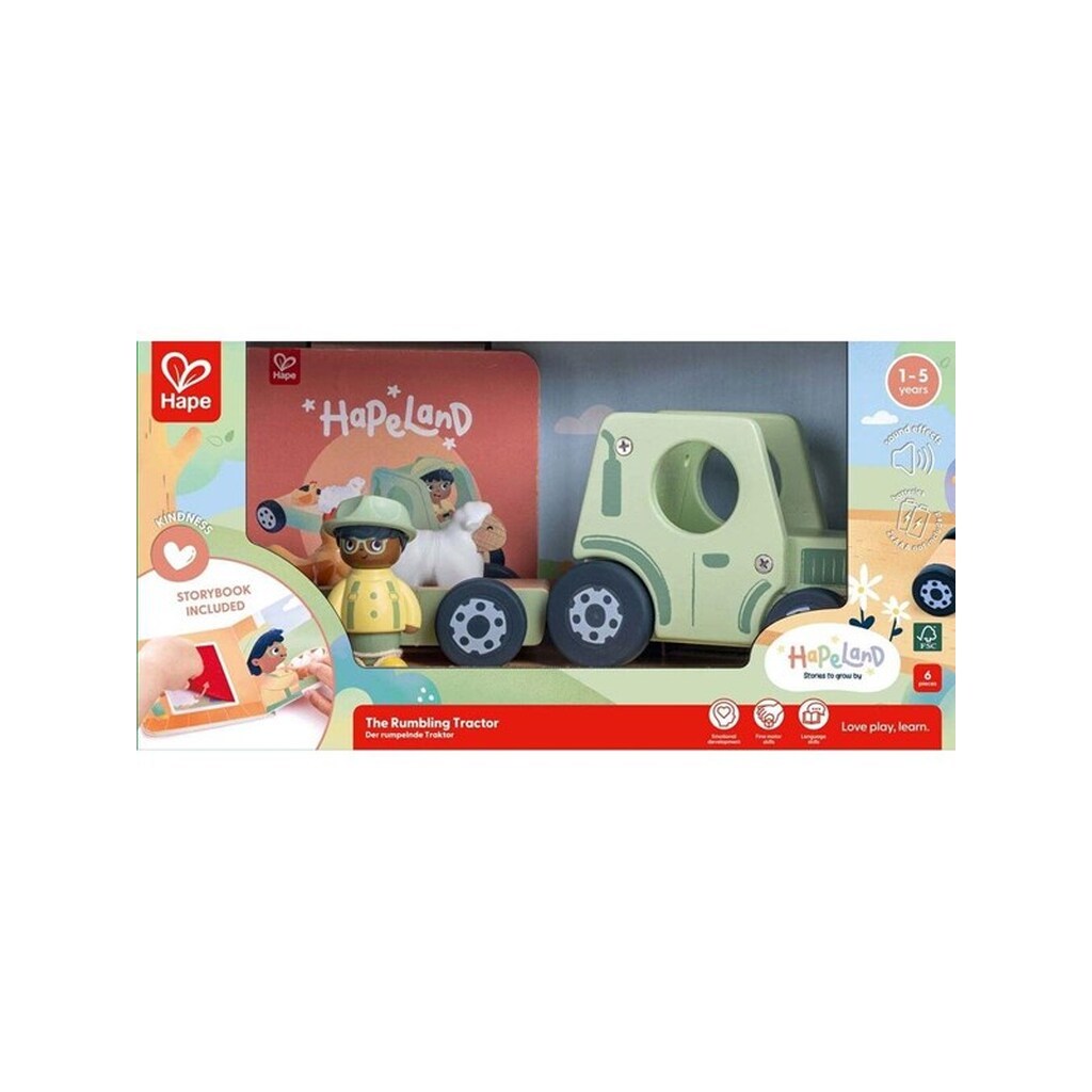 Hape The Rumbling Tractor With Sound