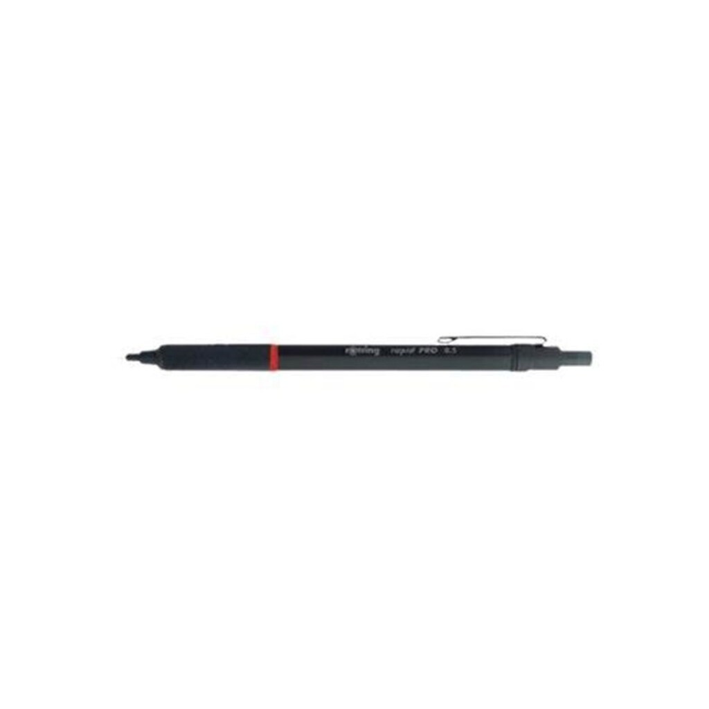 Rotring rOtring Rapid Pro mekanisk blyant | HB 0,7 mm blyant til fremdrift af bly | Reduceret blybrud | Mat sort fuldmetal tønde