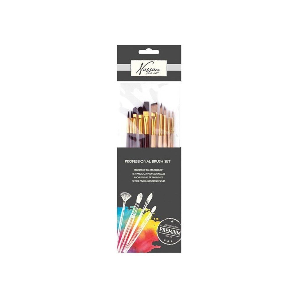 Nassau Professional Brush Set 10pcs.