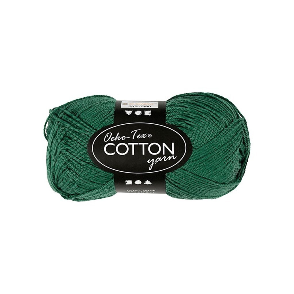 Creativ Company Cotton yarn Dark green 50gr 170m