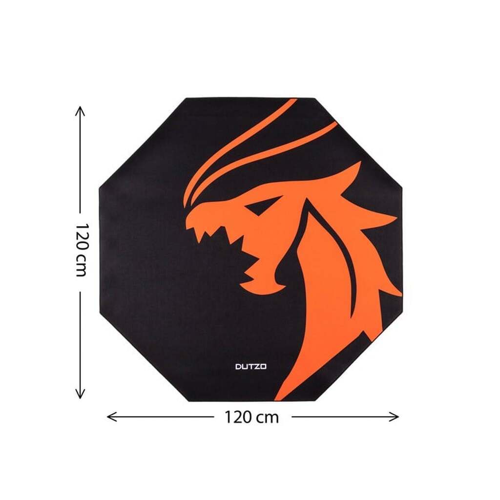 DUTZO Pyro Gaming Floor mat - Sort / Orange