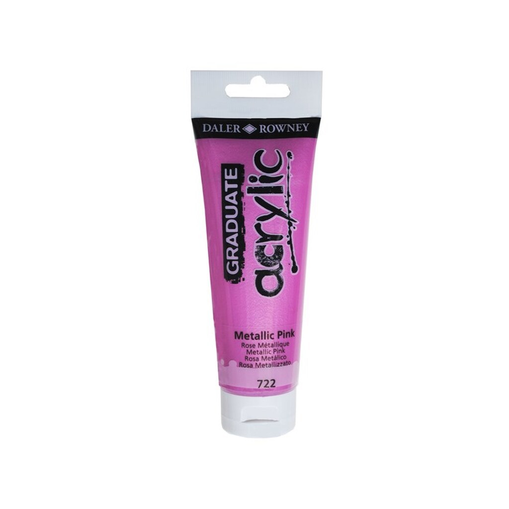 Daler-Rowney Graduate Acrylic 120 ml Metallic Pink